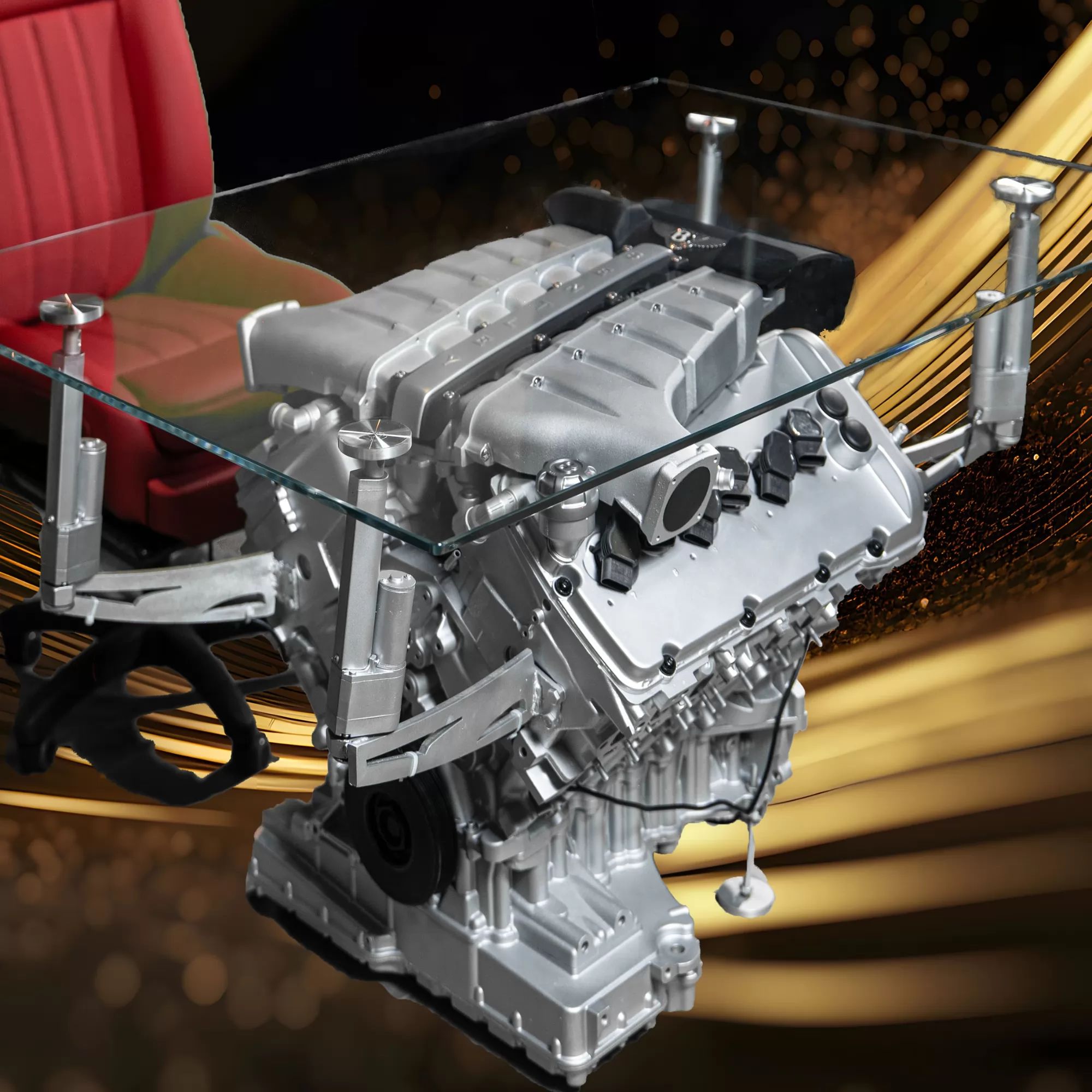 Bentley Continental W12 Engine Coffee Table
